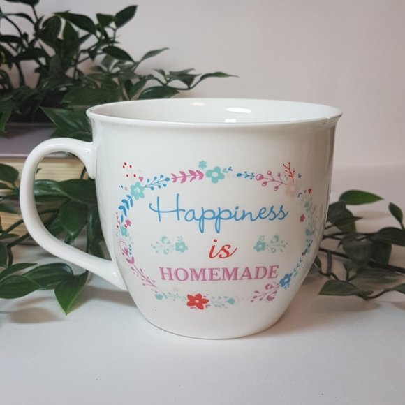 CAMBRIDGE Mug "Happiness is Homemade" Quote Mug Statement Mug Graphic Mug Teacup - Picture 4 of 10
